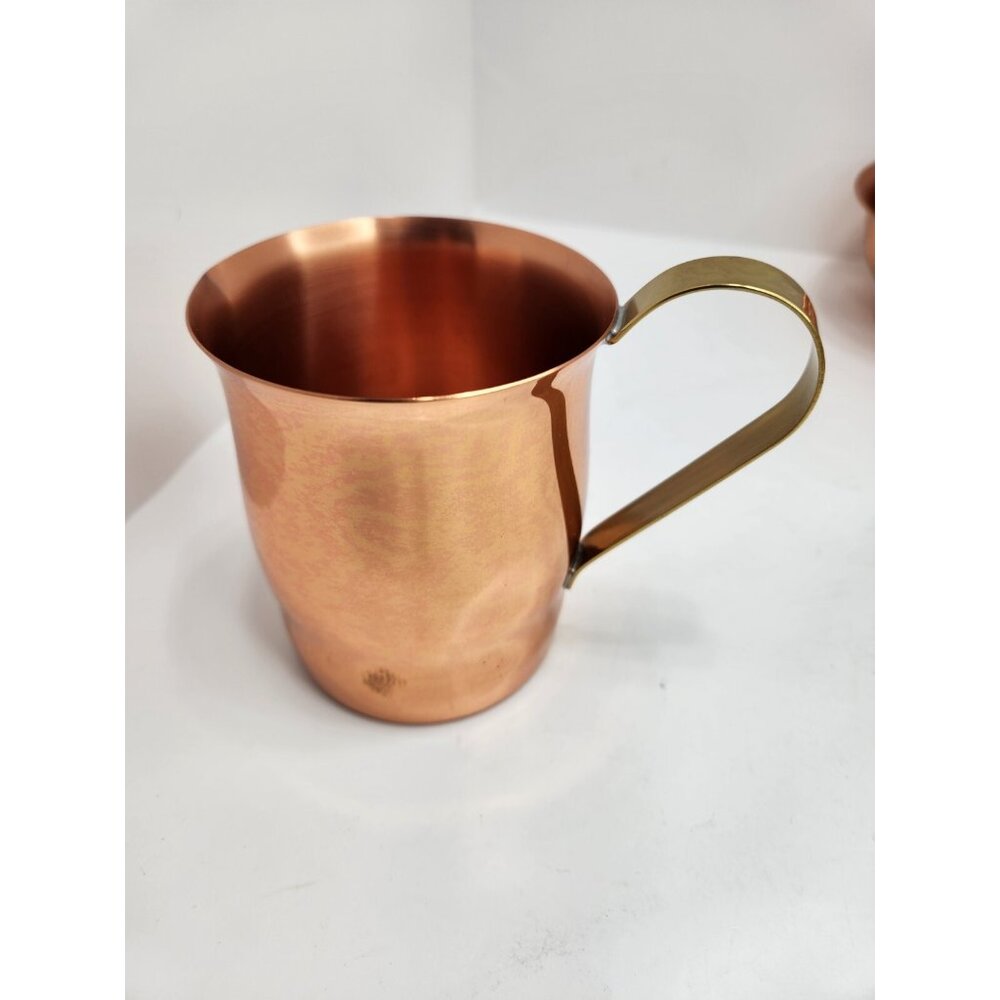 Vintage Coppercraft Guild Embossed Serving Tray Sugar and Creamer Set Copper - Picture 11 of 13